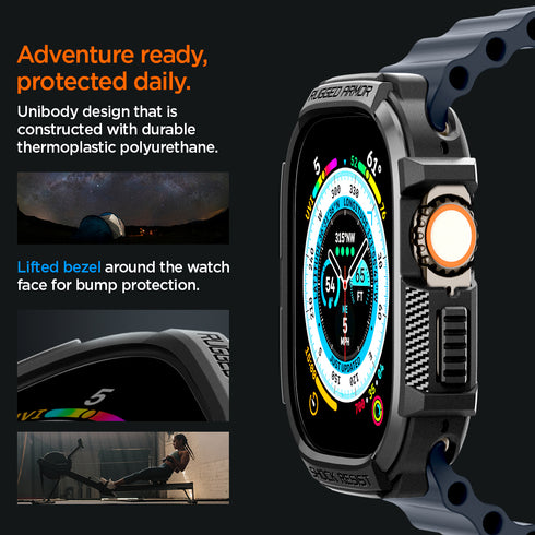 Funda Spigen Apple Watch Ultra 3/2/1 - Rugged Armor